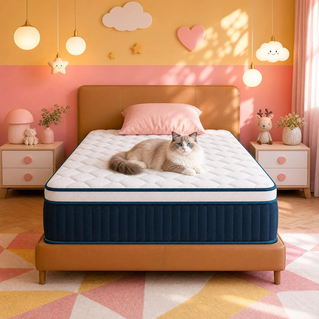 Parpara 12" Twin XL Mattress,Multi-Zone Pocket Spring Support,Medium Firm | Adaptive Medium-Firm Feel,Perfectly contours to every sleep position for instant pressure relief without sinking