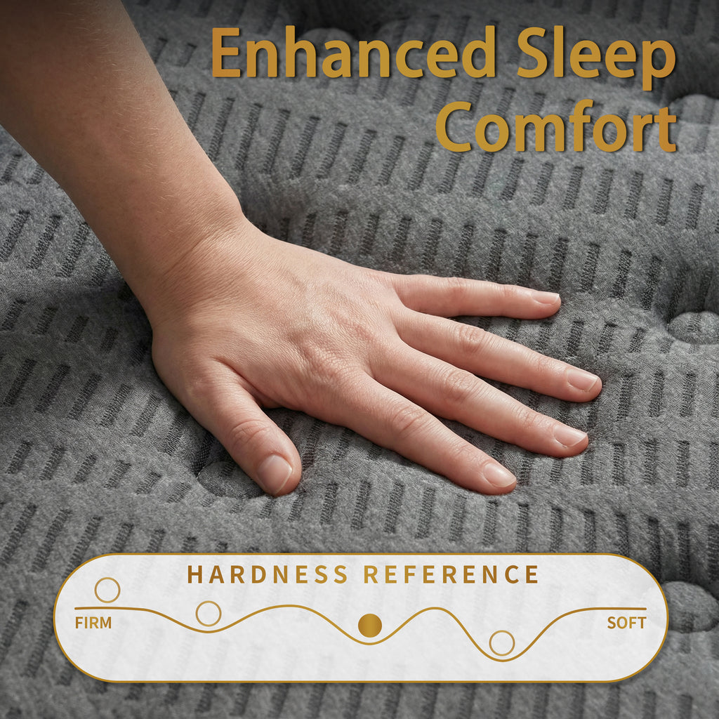 Parpara 12 Inch Queen Hybrid Mattress, Medium Firm, Pocket Coils